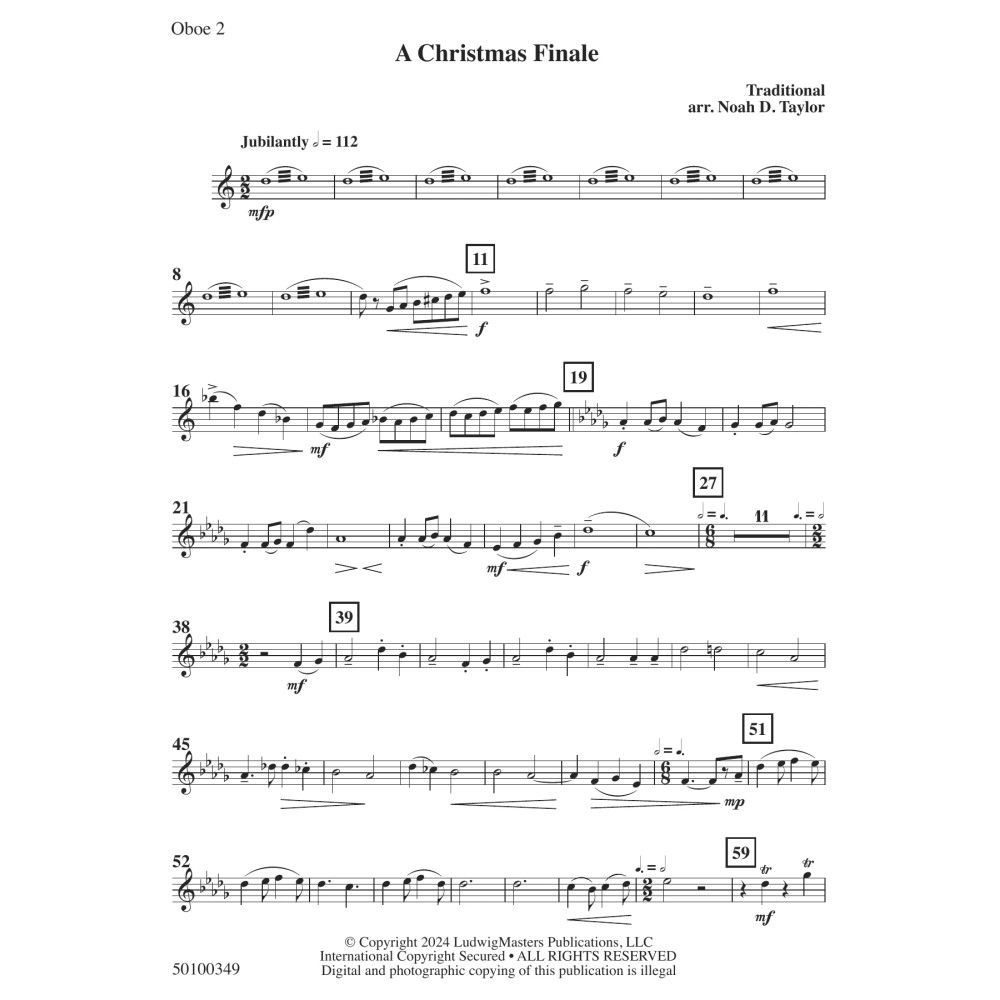 A Christmas Finale - Oboe 2
