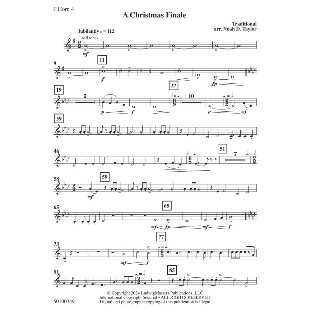 A Christmas Finale - F Horn 4