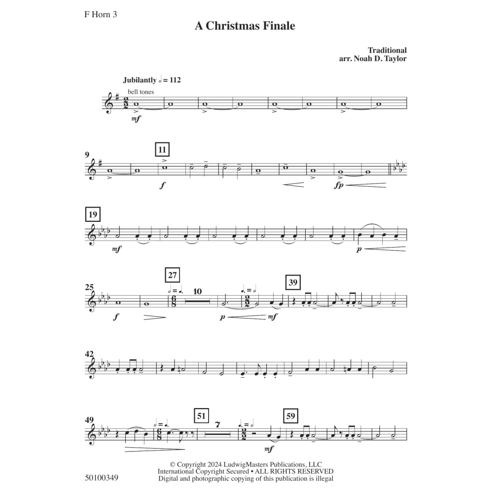 A Christmas Finale - F Horn 3