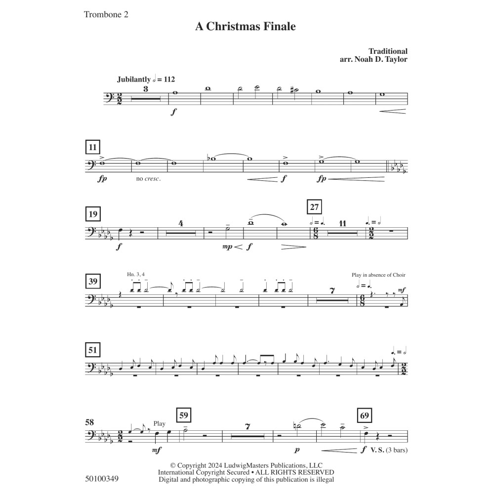 A Christmas Finale - Trombone 2