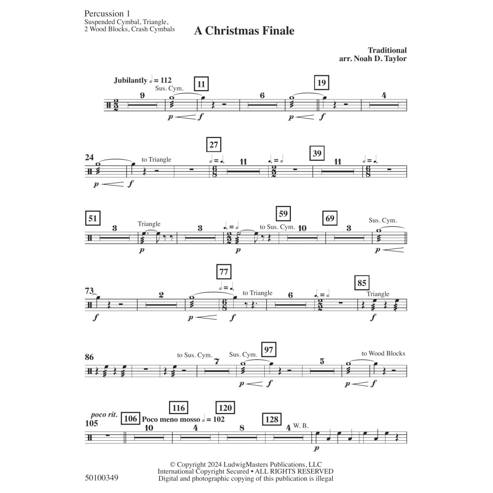 A Christmas Finale - Percussion 1