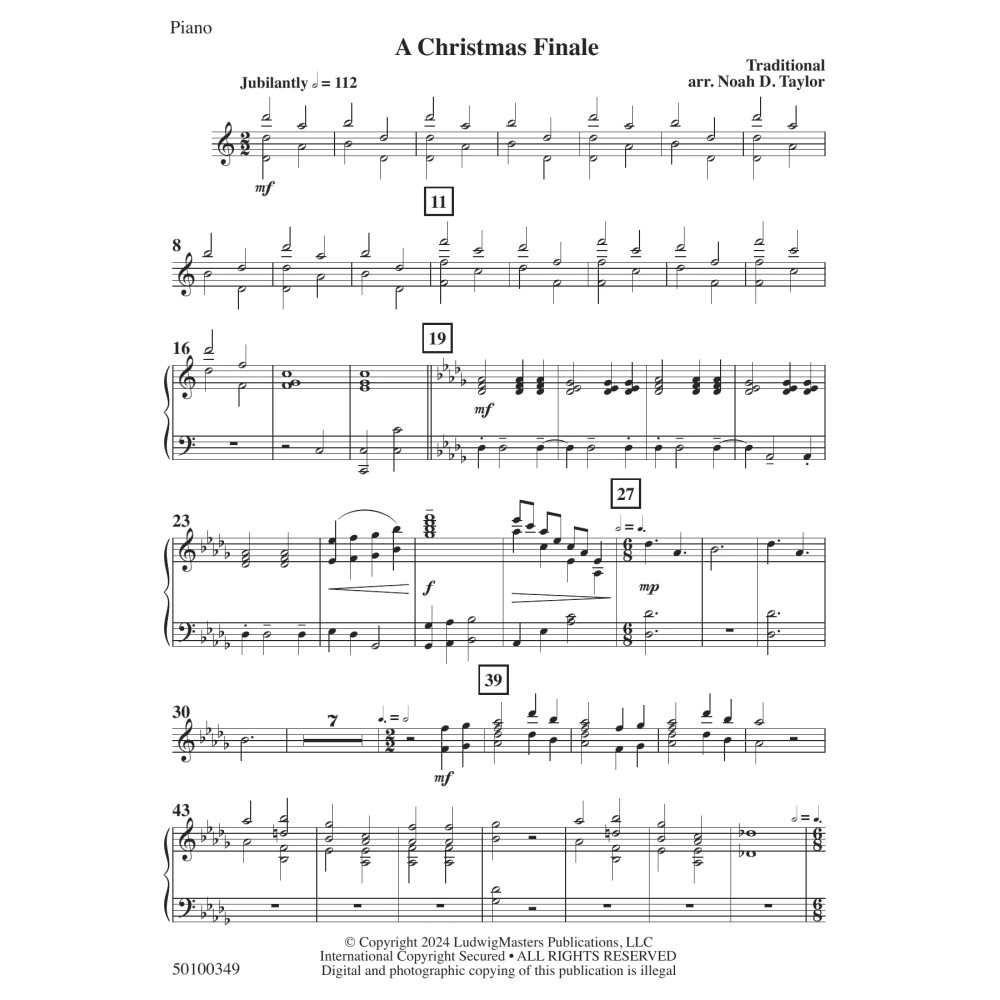 A Christmas Finale - Piano