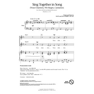 Sing Together In Song (Nous Chantons, Wir Singen, Cantamos)