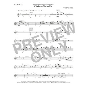 Christus Natus Est - Flute 2 (Piccolo)