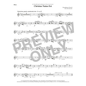 Christus Natus Est - Oboe