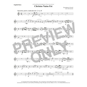Christus Natus Est - English Horn