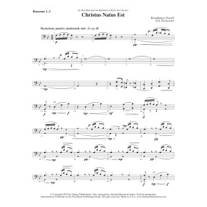 Christus Natus Est - Bassoon 1 & 2