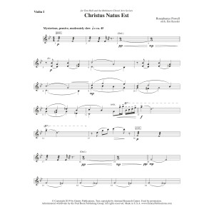 Christus Natus Est - Violin 1