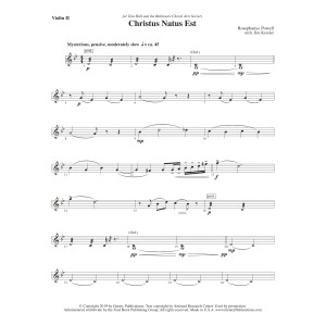Christus Natus Est - Violin 2