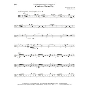 Christus Natus Est - Viola