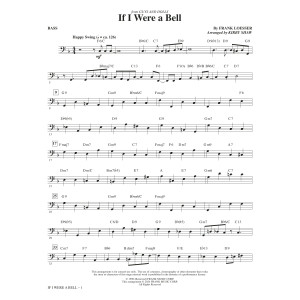 If I Were A Bell (from Guys and Dolls) (arr. Kirby Shaw) - Bass