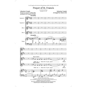 Prayer Of St. Francis (arr. Simon Lole)