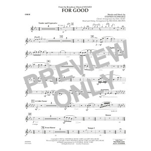 For Good (from Wicked) (arr. Michael Brown) - Oboe