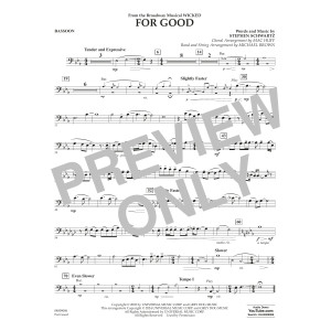 For Good (from Wicked) (arr. Michael Brown) - Bassoon