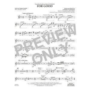 For Good (from Wicked) (arr. Michael Brown) - Mallet Percussion