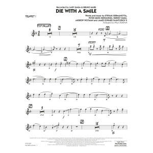 Die With A Smile (arr. Paul Murtha) - Trumpet 1
