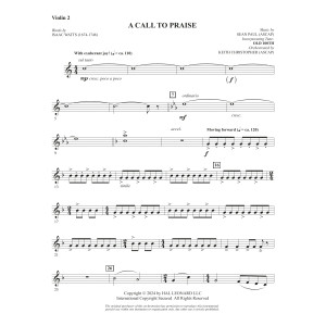 A Call To Praise - Violin 2