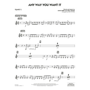 Any Way You Want It (arr. Rick Stitzel) - Trumpet 2