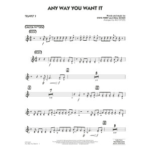 Any Way You Want It (arr. Rick Stitzel) - Trumpet 3