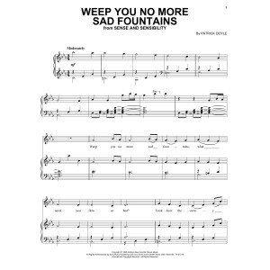 Weep You No More Sad Fountains (from Sense and Sensibility)