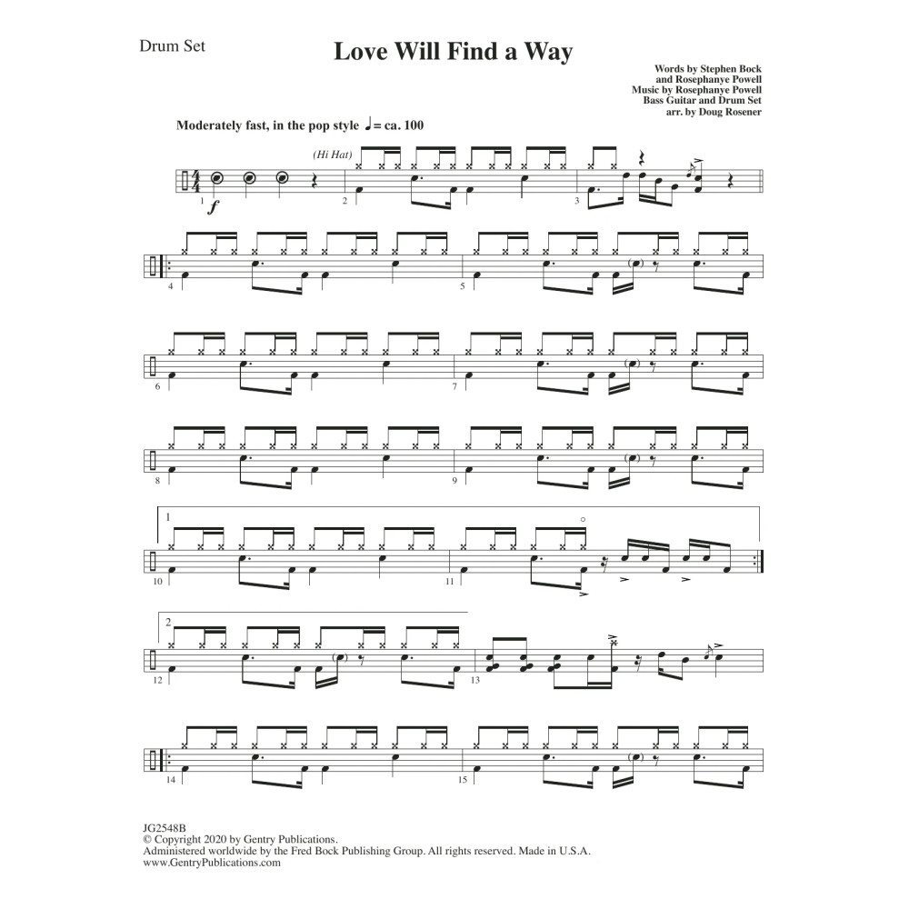 Love Will Find A Way - Drum Set