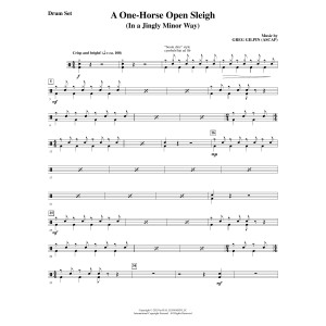 A One-Horse Open Sleigh (In a Jingly Minor Way) - Drums