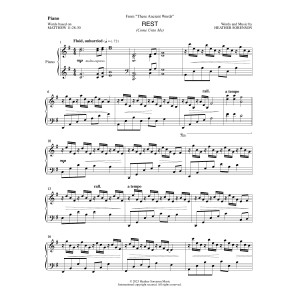 Rest (from These Ancient Words) - Piano