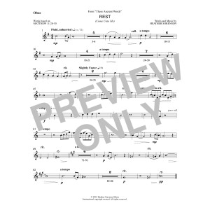 Rest (from These Ancient Words) - Oboe