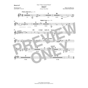 Rest (from These Ancient Words) - F Horn
