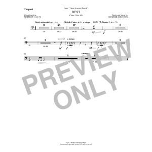 Rest (from These Ancient Words) - Timpani