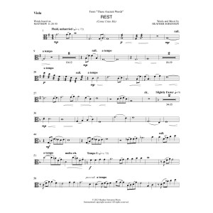 Rest (from These Ancient Words) - Viola