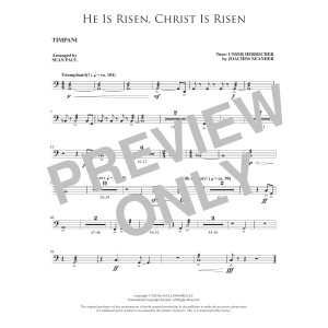 He Is Risen, Christ Is Risen (arr. Sean Paul) - Timpani