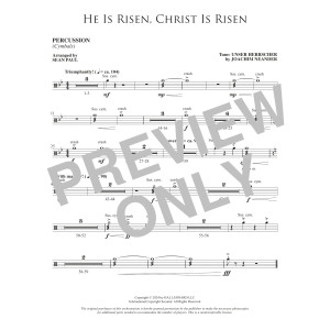 He Is Risen, Christ Is Risen (arr. Sean Paul) - Percussion