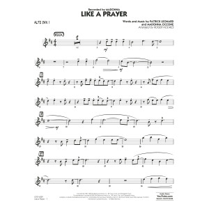Like A Prayer (arr. Roger Holmes) - Alto Sax - Alto Sax 1