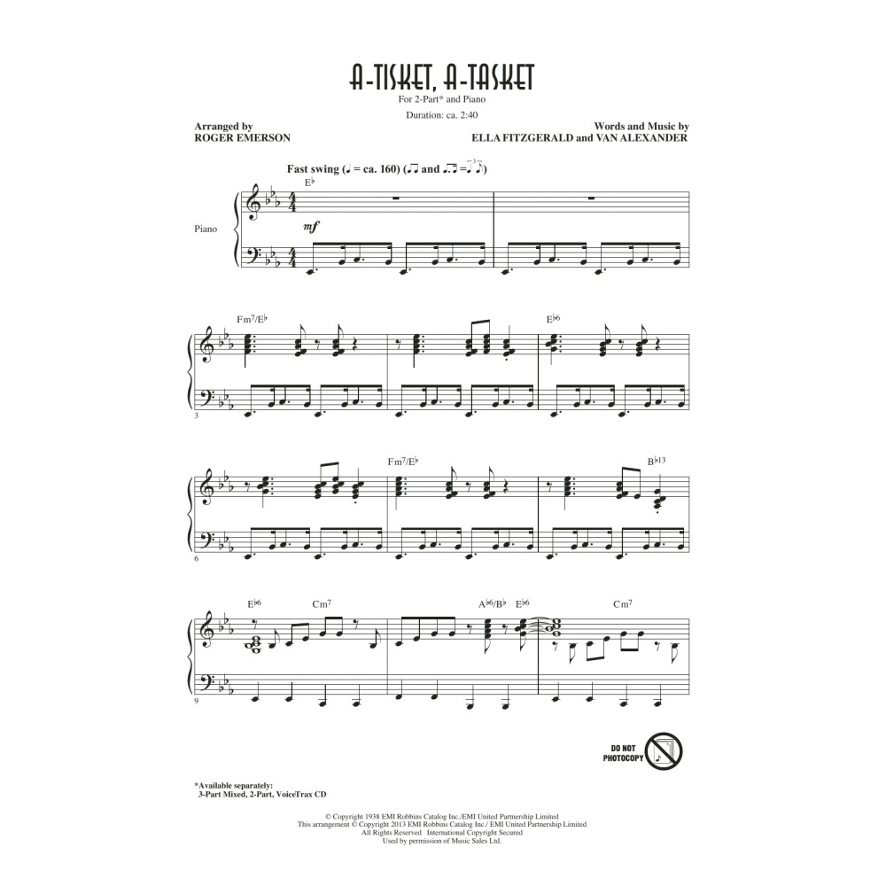 A-Tisket, A-Tasket (arr. Roger Emerson)