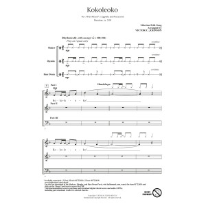 Kokoleoko (arr. Victor Johnson)