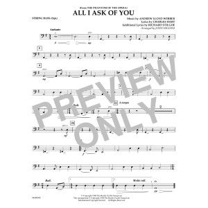 All I Ask of You (from The Phantom of the Opera) (arr. John Higgins) - String Bass