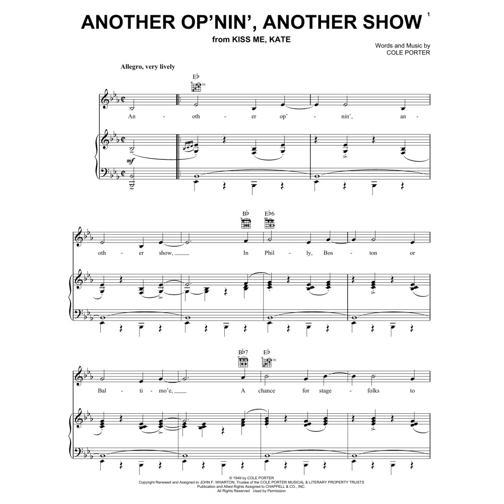 Another Op'nin', Another Show (from Kiss Me, Kate)