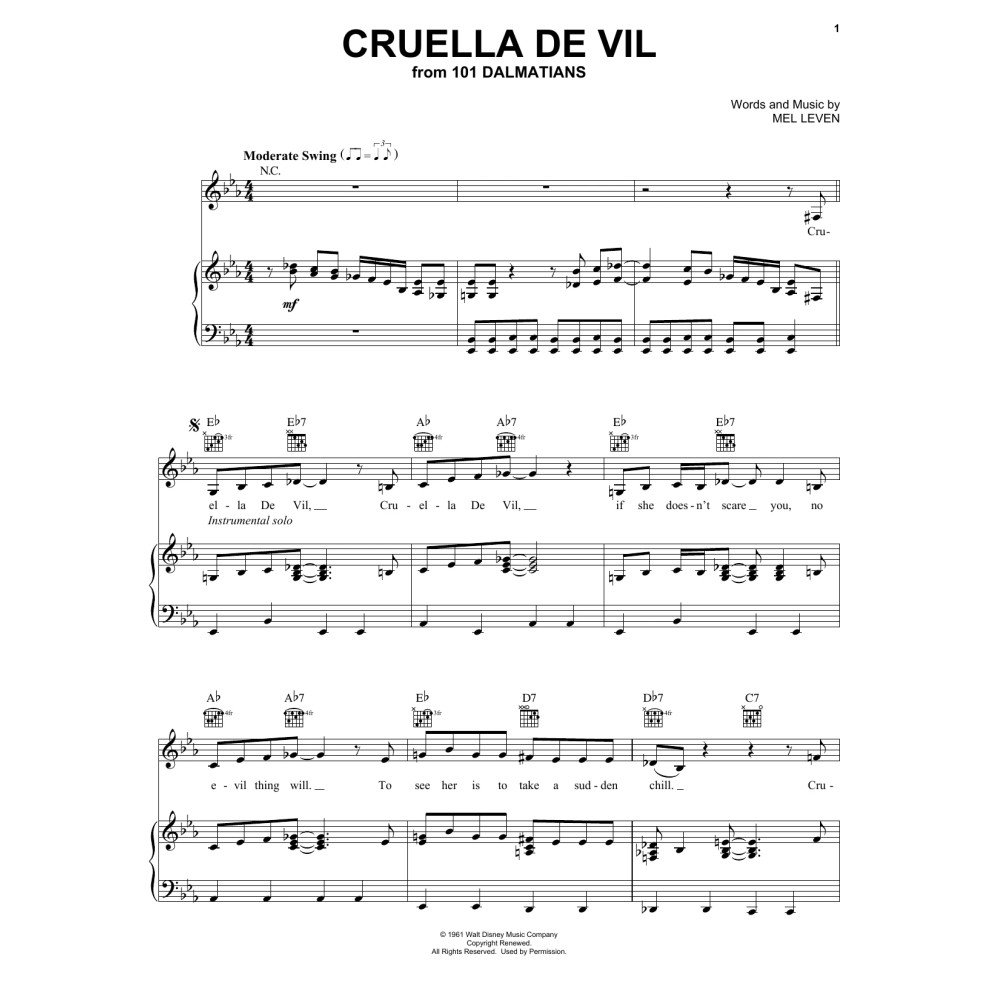 Cruella De Vil (from 101 Dalmations)
