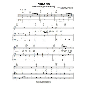Indiana (Back Home Again In Indiana)