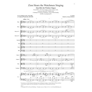 Zion Hears The Watchmen Singing - Full Score