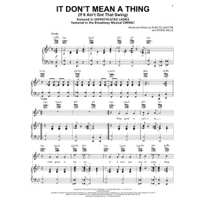 It Don't Mean A Thing (If It Ain't Got That Swing)