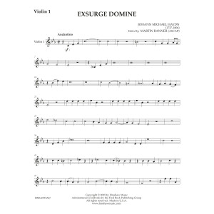 Exsurge Domine - Violin 1