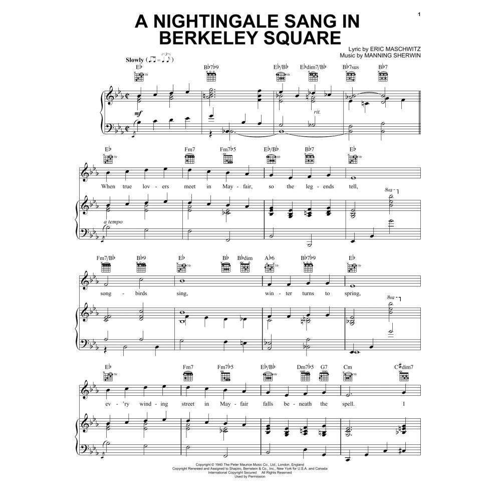 A Nightingale Sang In Berkeley Square