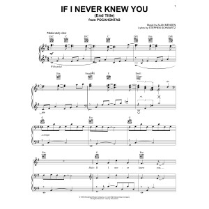 If I Never Knew You (End Title) (from Pocahontas)
