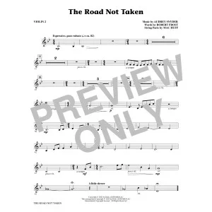 The Road Not Taken (arr. Mac Huff) - Violin 2
