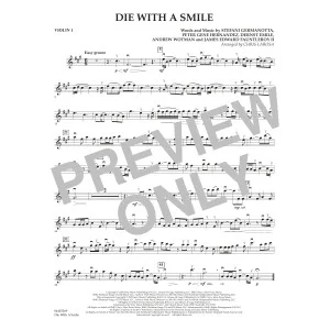 Die With A Smile (arr. Chris Larosa) - Violin 1
