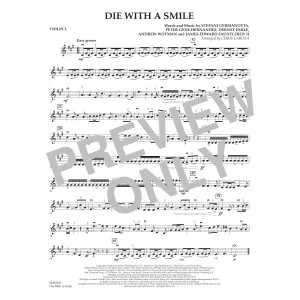 Die With A Smile (arr. Chris Larosa) - Violin 2