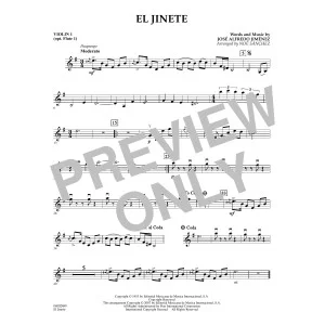 El Jinete - Violin 1