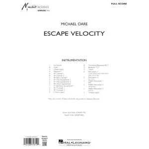 Escape Velocity - Conductor Score (Full Score)